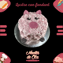 Lustre con detalles de Fondant