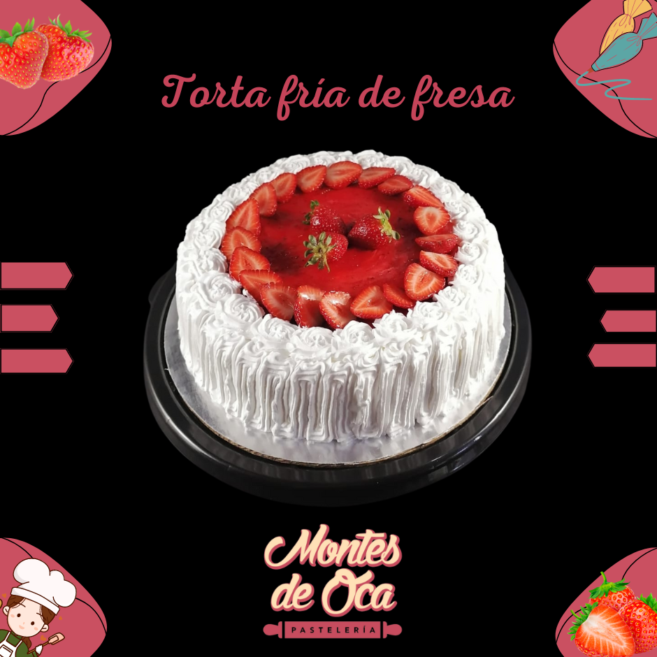 Torta Fría de  Fresas -R