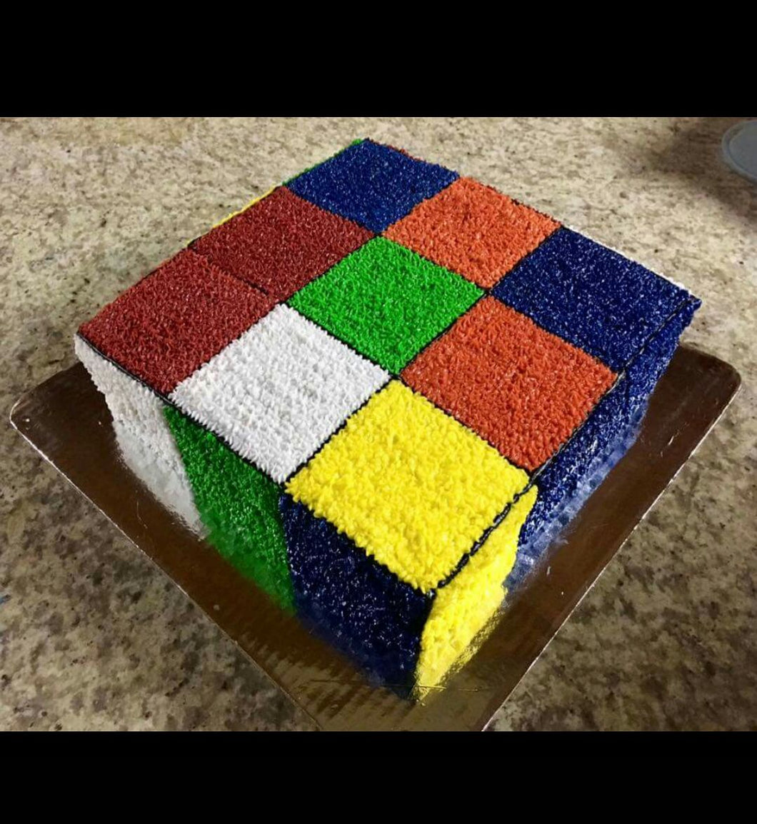 Queque forma cubo Rubik